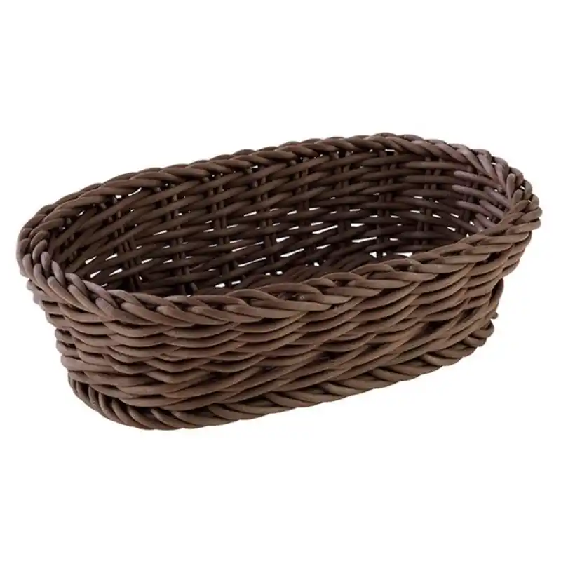 Bestseller PROFI-LINE Korb mokka, oval 19 x 12 cm, Höhe 6 cm