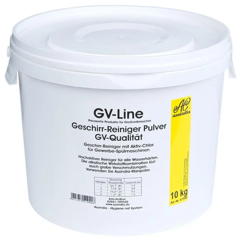 Bestseller Geschirr-Reiniger Pulver GV-Line, 10kg Eimer