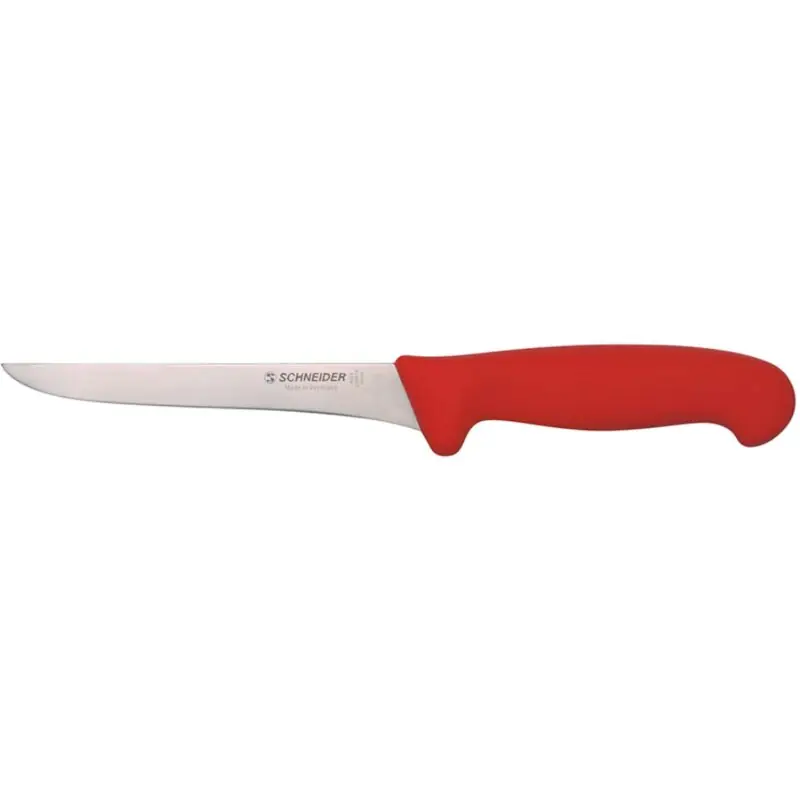 Ausbeinmesser, Klingenlänge: 16 cm, Griff Rot, für rohes Fleisch Ausverkauf