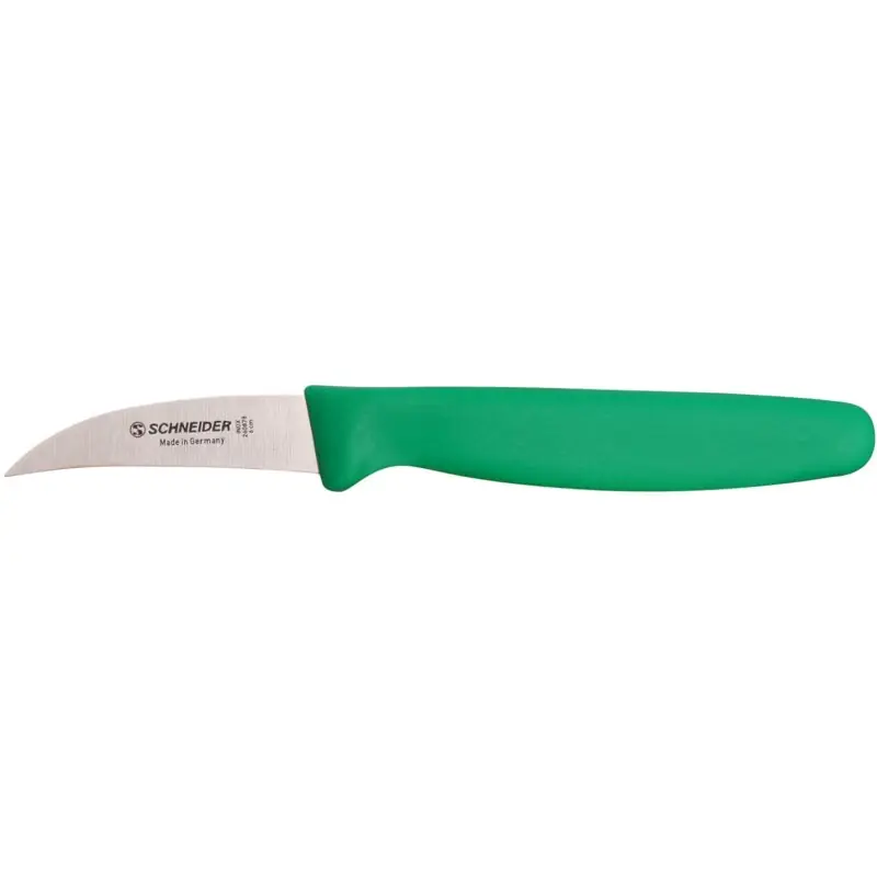 Angebot Tourniermesser, Klingenlänge: 6 cm, Griff grün, für Obst & Gemüse