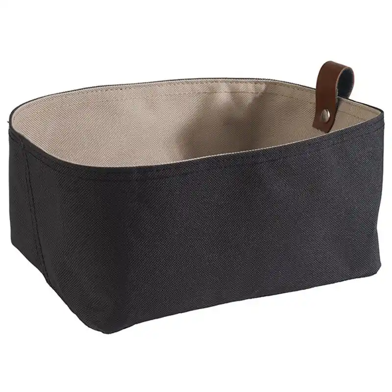Preisreduziert Brottasche beige/dunkelgrau, 24 x 16 cm, H: 10,5 cm, Tetron
