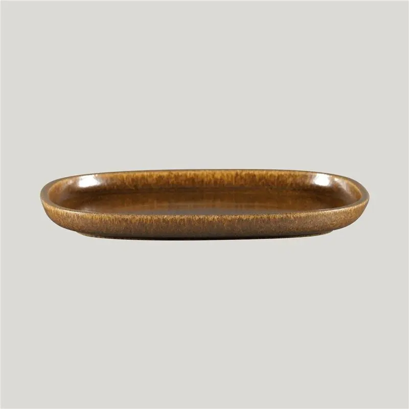 Nur Für Kurze Zeit Rakstone Ease Platte oval rust, L: 26,1 cm, B: 18 cm, H: 2,5 cm
