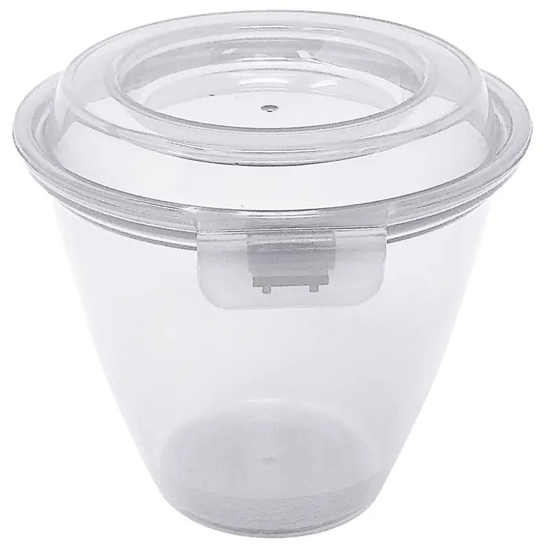 Letzte Chance Eco-Takeouts Mehrweg-Menüschale mit Klappdeckel, weiß Ø 9,1 x H: 7,8 cm, 175 ml
