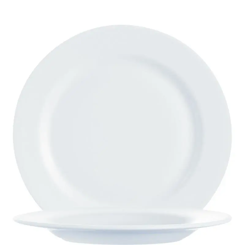 Super-Preis Intensity White Teller flach, Ø 25,5 cm