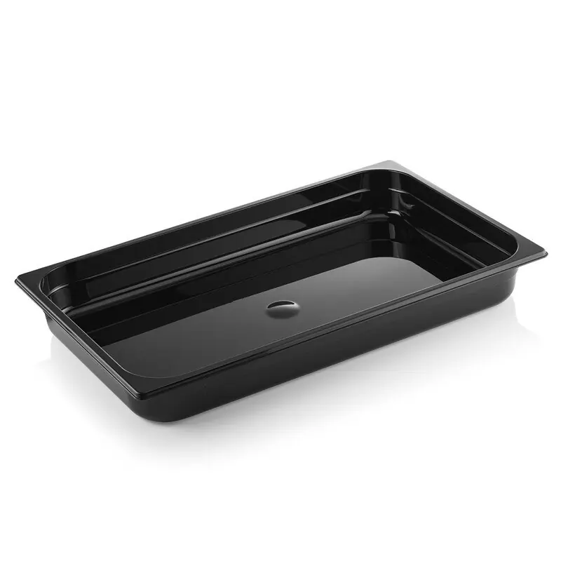 GN Behälter 1/1 schwarz aus Polycarbonat, Tiefe: 65 mm Sonderaktion