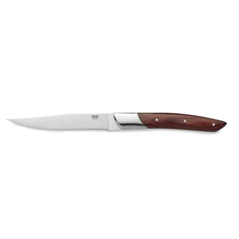 Steakmesser CARLOS mit rotem Pakkaholzgriff, Länge: 24 cm Must-Have