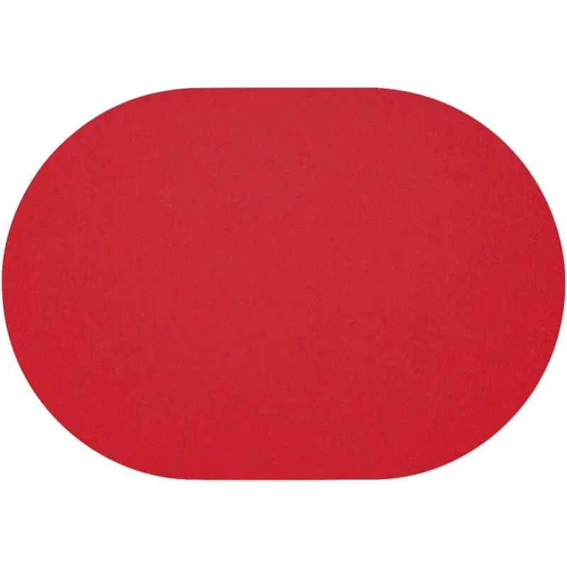 Wollfilz Kirsche Tischset Oval; 34 x 42 cm Begrenztes Angebot