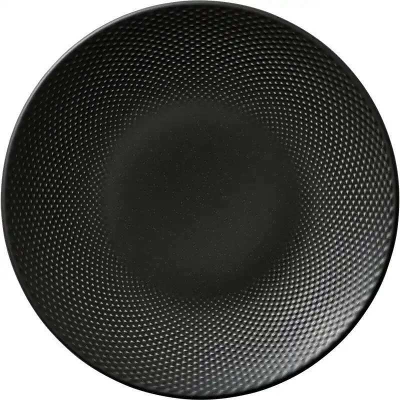 Solange Der Vorrat Reicht PINE Teller flach rund coup Relief coal, Ø 280 mm
