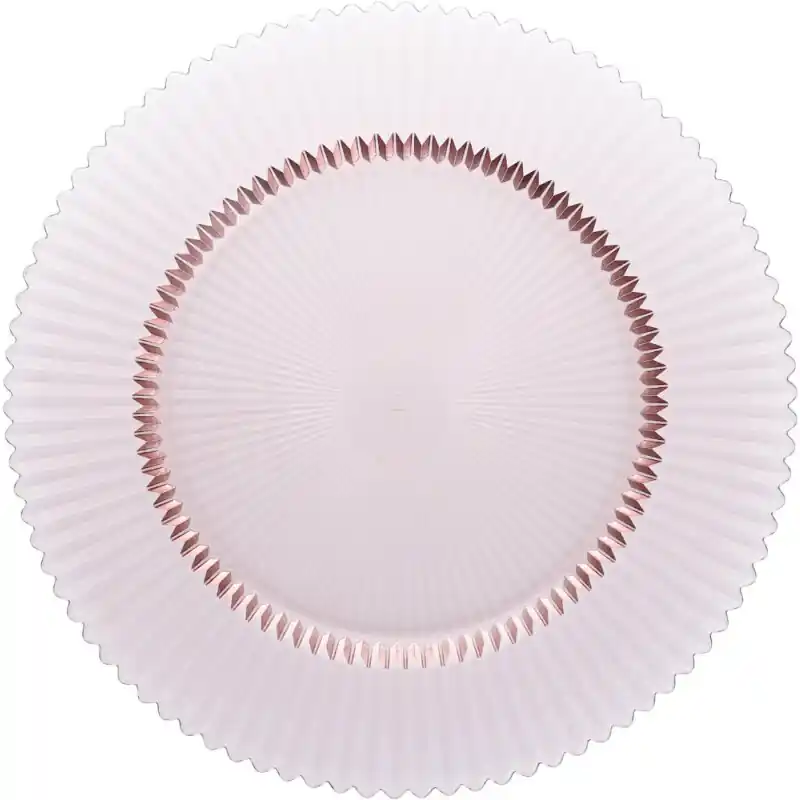 Archie Glasteller flach, Ø 32,5 cm Pink Neuheit