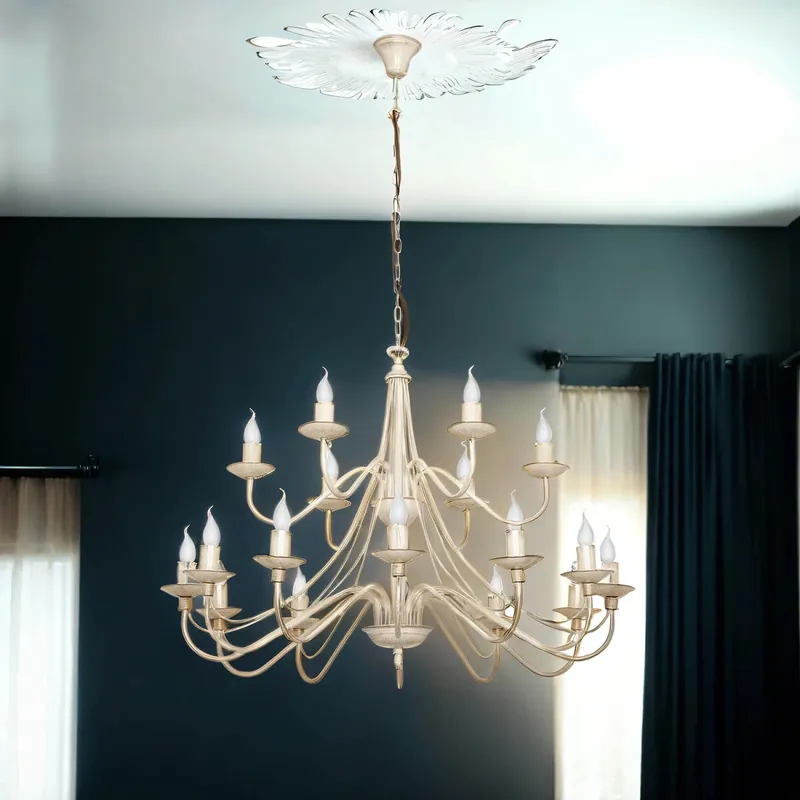 Opulenter Kronleuchter Lüster Metall Esszimmer Super-Preis