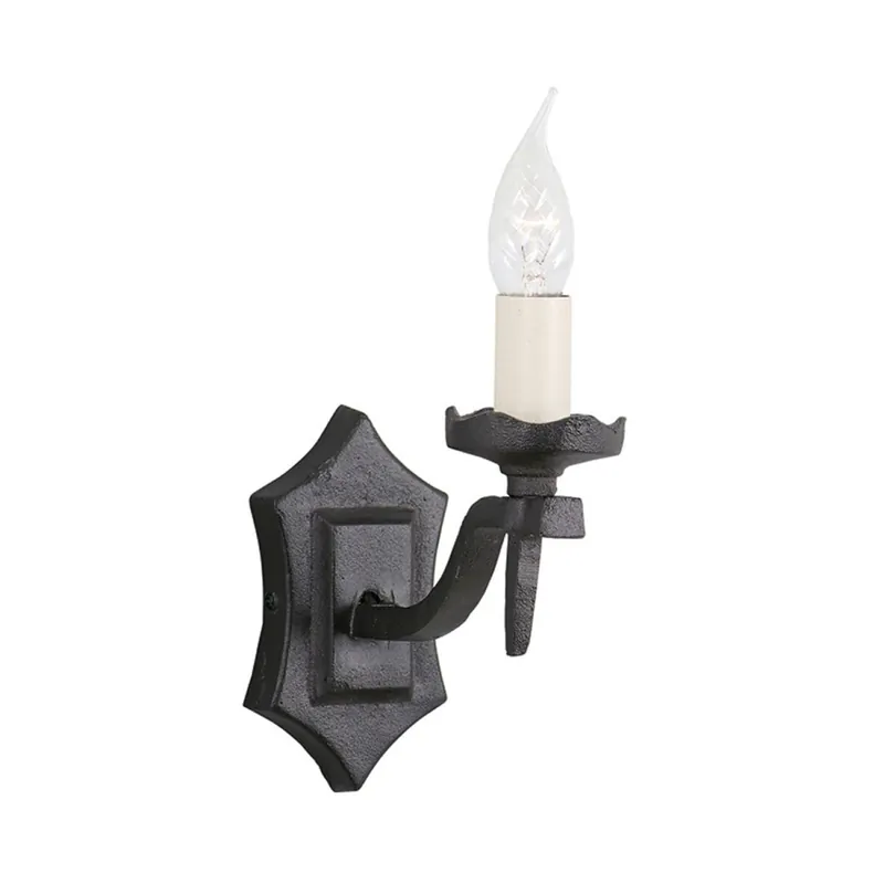 Bestseller Wandleuchter CAMELOT 5 Schwarz Schmiedeeisen
