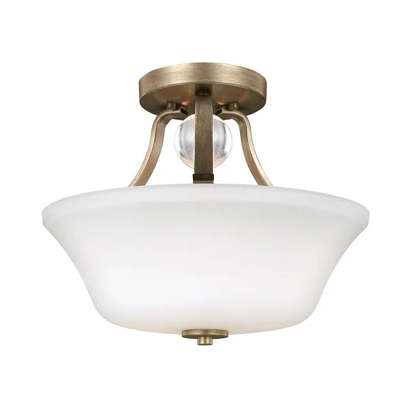 Sonderangebot Deckenleuchte FLUIDA in Gold Weiß Ø35cm Flur Lampe