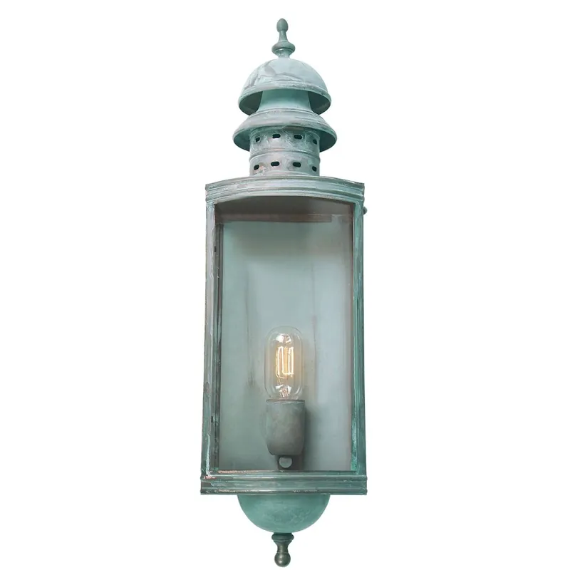 Wandlampe Außen Grün antik Vintage Echt-Messing Jetzt Bestellen