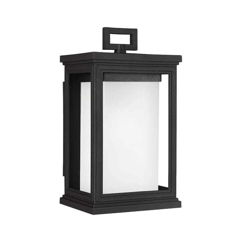 Wandlampe Außen Schwarz Weiß Stahl Glas IP44 E27 Saisonangebot