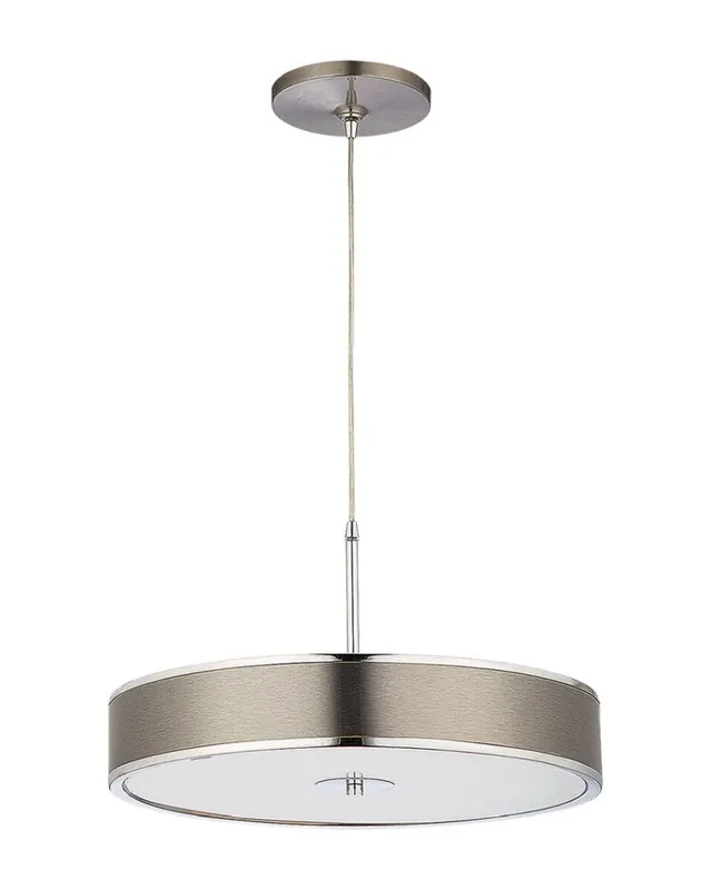 Must-Have Pendelleuchte rund in Silber Ø48cm LORSAN Esstisch