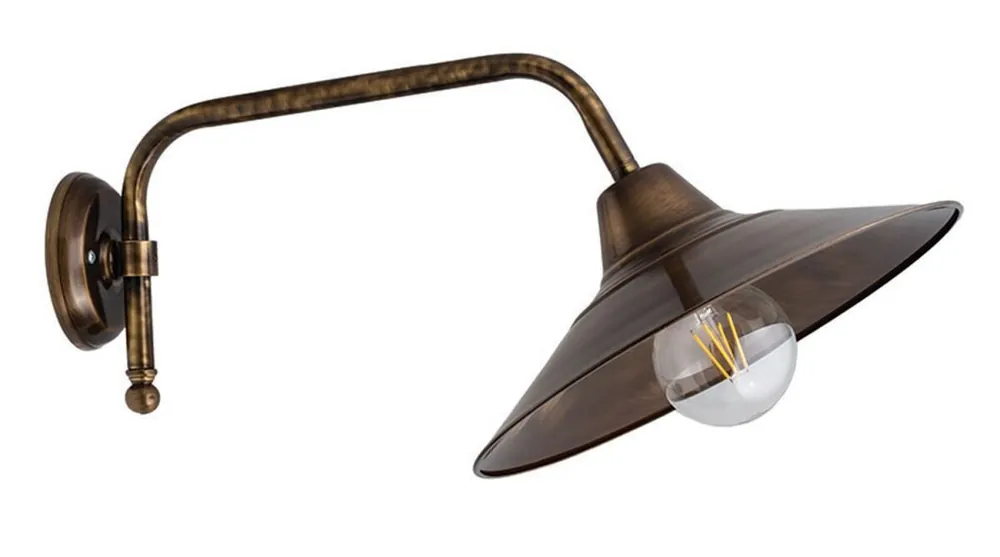 Solange Der Vorrat Reicht Designer Wandlampe aus Messing groß ANGELOS Treppe