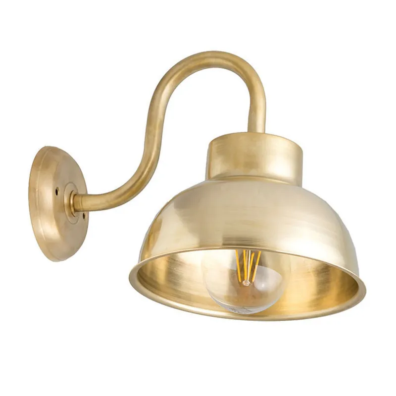 Wandlampe mit Schirm Messing E27 Flur Wohnzimmer Sale
