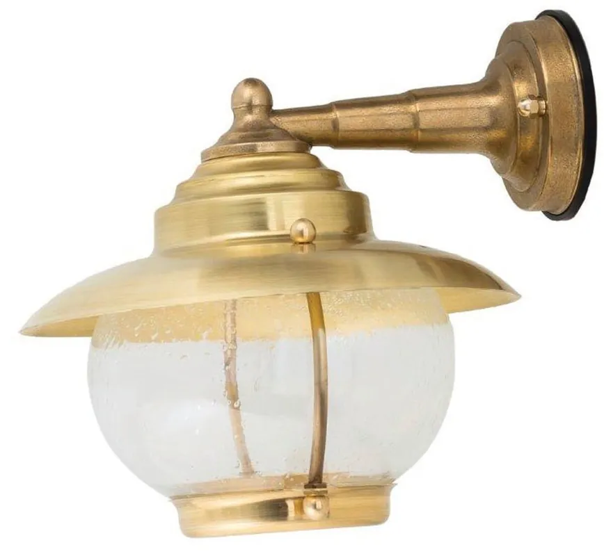Wandlampe Außen Messing IP23 Maritim Haus PYRGOS Beliebt
