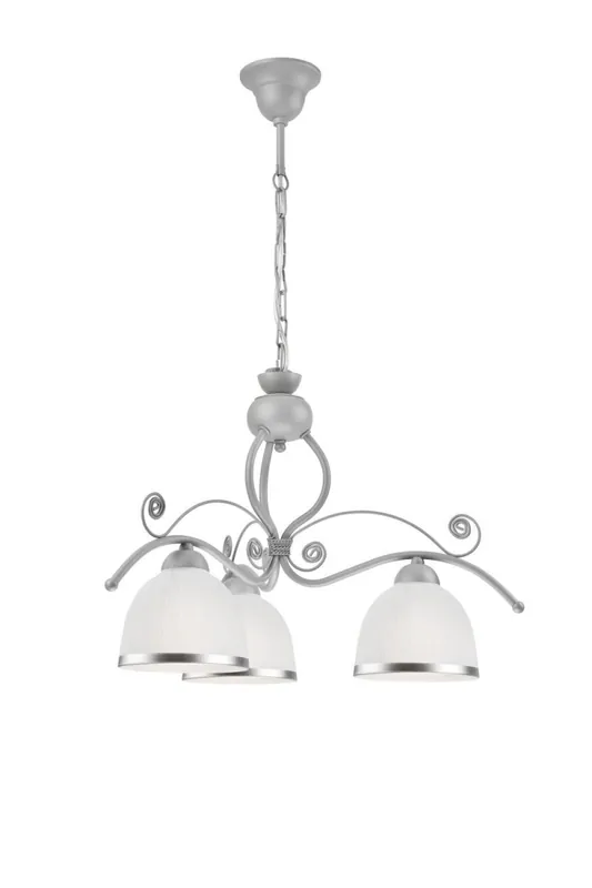 Saisonangebot Pendelleuchte Metall Glas 3-flmg Jugendstil Küche