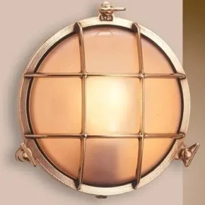 Echt LED Wandlampe Messing IP54 Maritim SIRENA