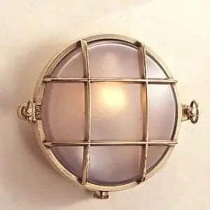 Sale LED Wandleuchte Außen Messing IP54 Maritim Haus