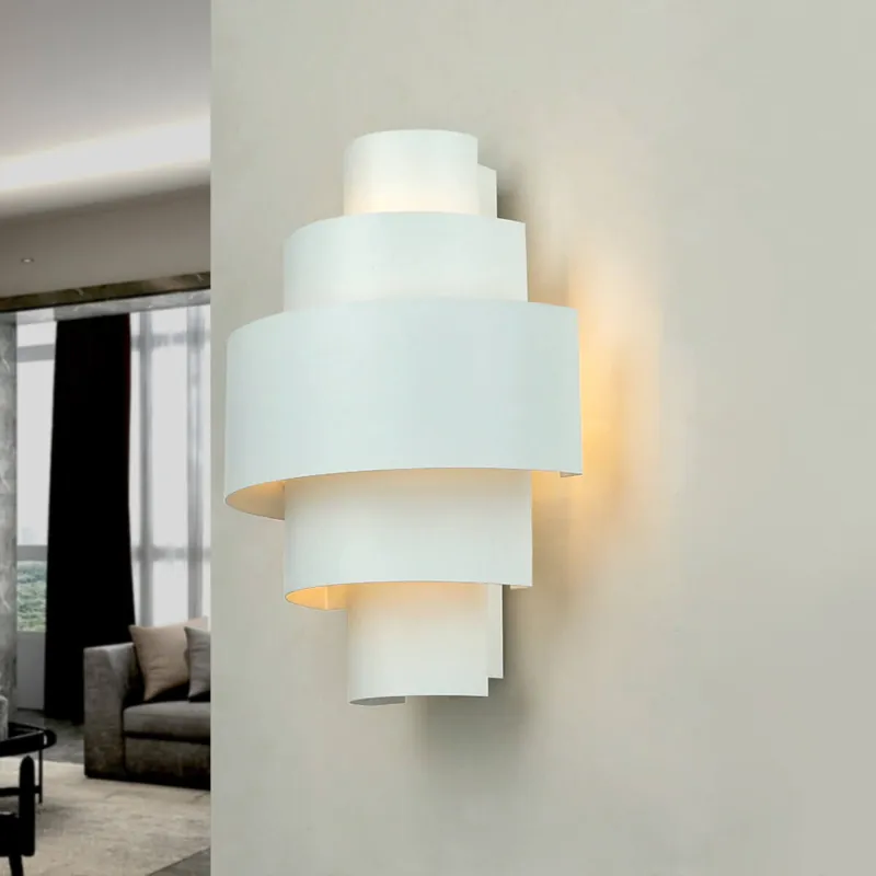 Billig Edle Wandlampe Weiß Lichtmuster