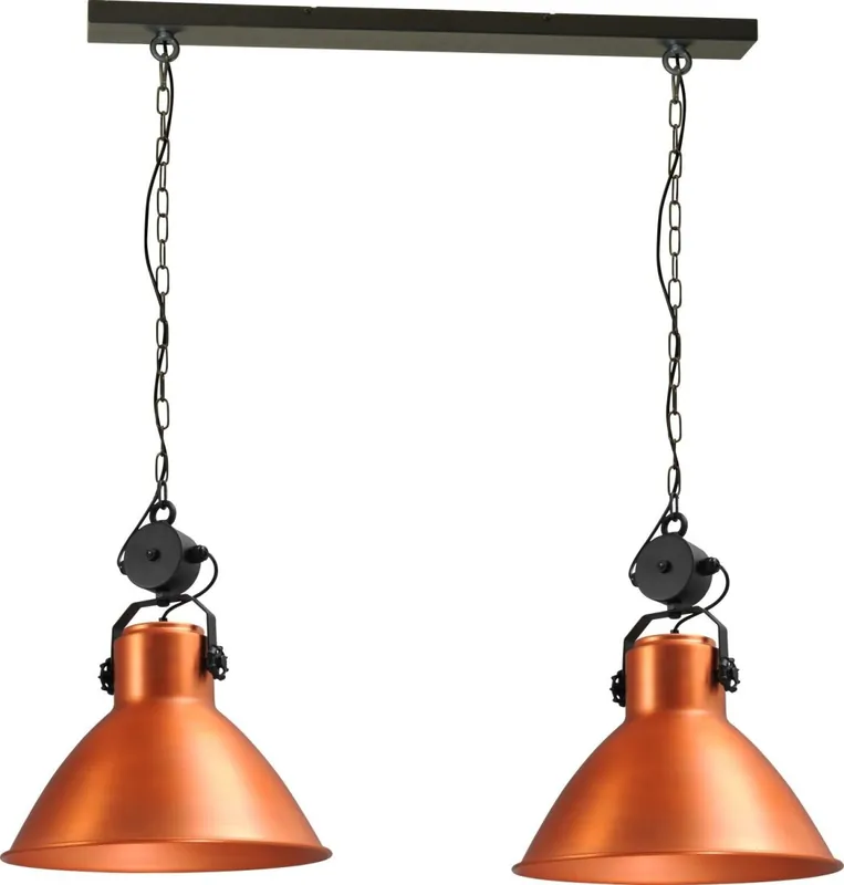 Premium Hängelampe Kupfer schwenkbar 2xE27 Ø45cm Top-Angebot
