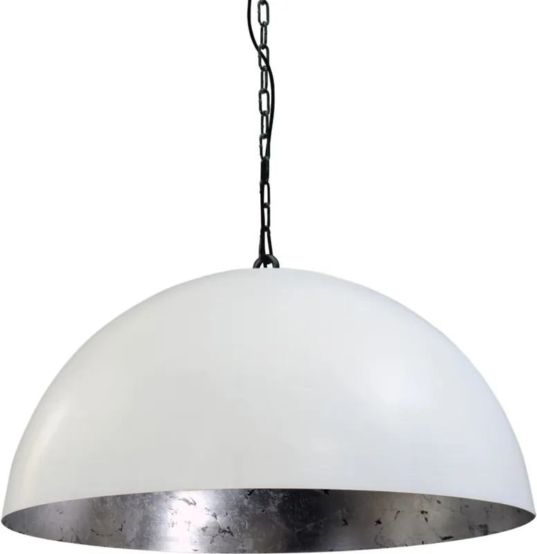 Heißes Angebot Design Pendelleuchte Weiß Silber groß Ø60cm LARINO