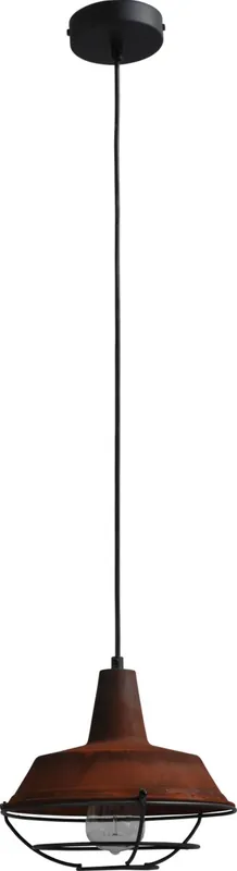 Loft Hängelampe Braun Antik Ø25cm E27 Ziergitter Begrenztes Angebot