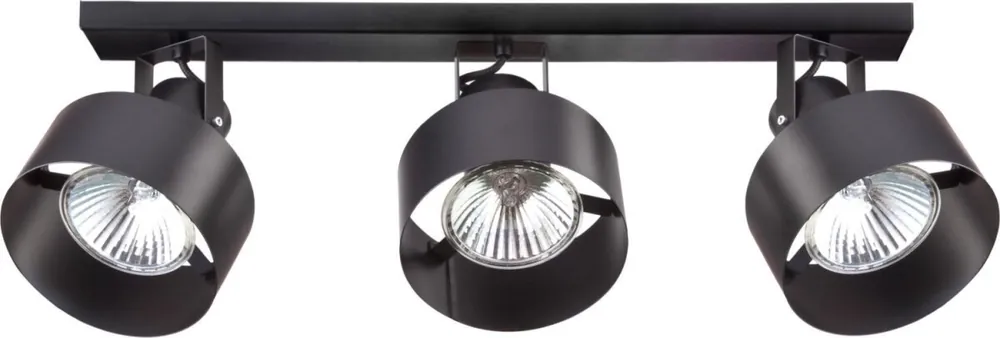 Knallerangebot Deckenspot Schwarz 3 verstellbare Schirme