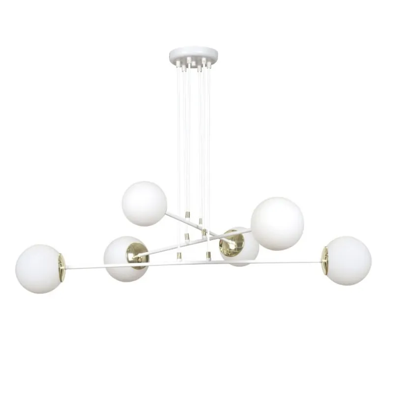 Letzte Chance Pendelleuchte Weiß verstellbar Modern 6x E27 Wohnzimmer