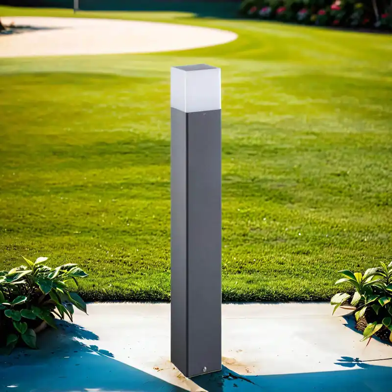 Saisonangebot Wegeleuchte Anthrazit 80 cm eckig IP44 E27 ROIS
