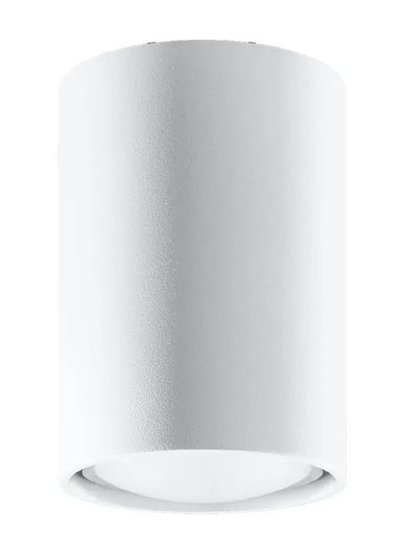 Aufputz Spot Weiß Metall rund Ø 6 cm H: 10 cm klein GU10 Super-Preis