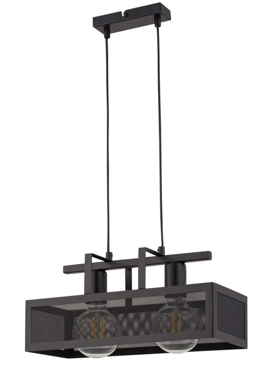 Industrial Pendelleuchte Schwarz Metall E27 bis 0,8 m Bestpreis