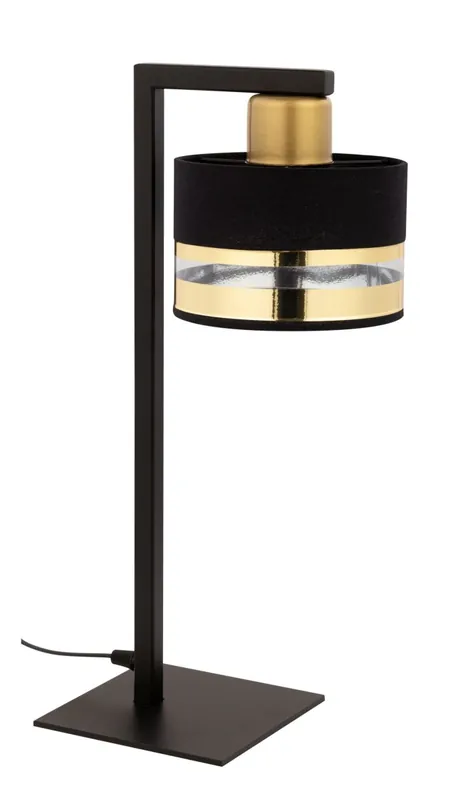 Blendarme Nachttischlampe Schwarz Gold Metall E27 45 cm Günstig