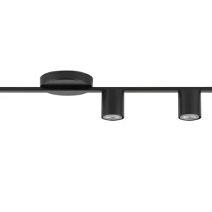 Moderne Deckenleuchte Schwarz Metall GU10 90 cm lang Solange Der Vorrat Reicht