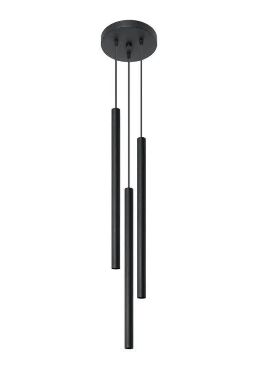 Billig Minimalistische Hängeleuchte Schwarz Ø20cm 3x G9 PETERA