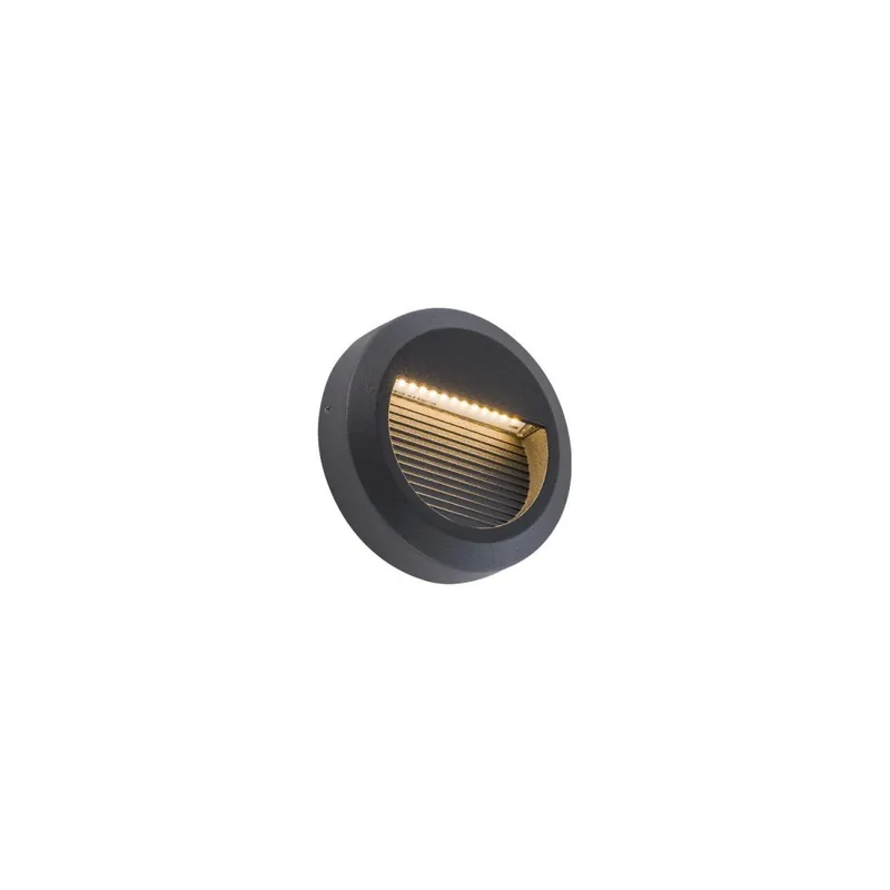 Außen Wandleuchte LED Schwarz IP54 3000 K 100 lm Ø 11 cm Super-Preis
