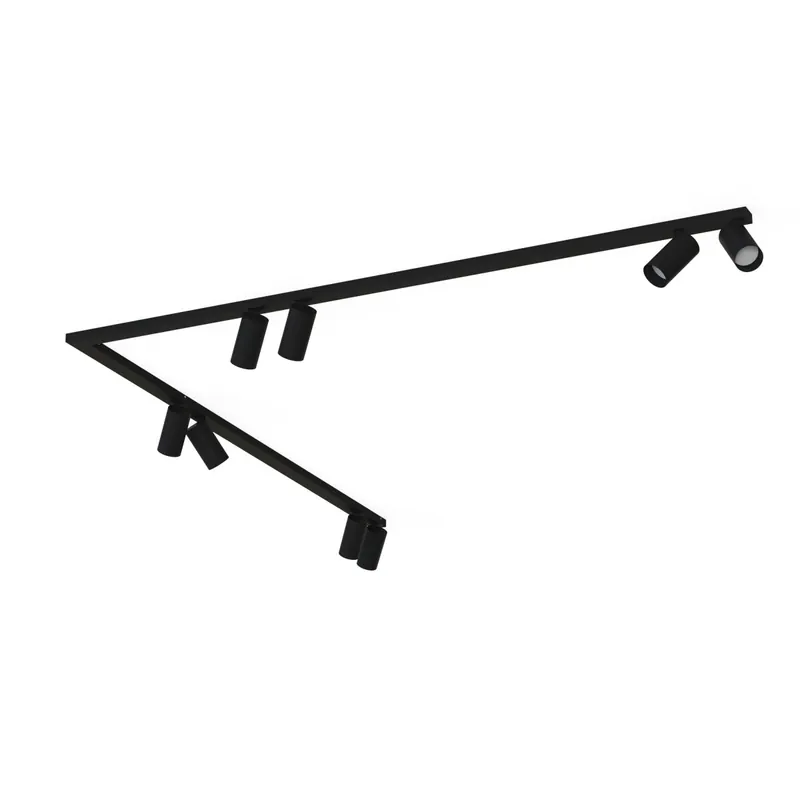 Direkt Vom Hersteller Deckenstrahler verstellbar 2x 1,5 m 8-flammig GU10 Schwarz