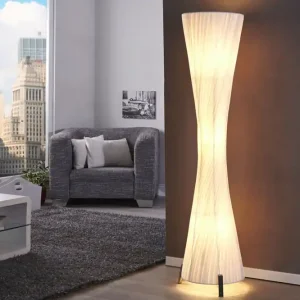 Schnäppchen große Stehleuchte 160cm Retro extravagant weiß
