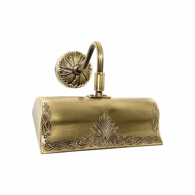 Neu Im Sortiment Bilderleuchte Jugendstil B: 19,5 cm in Bronze E14 Messing