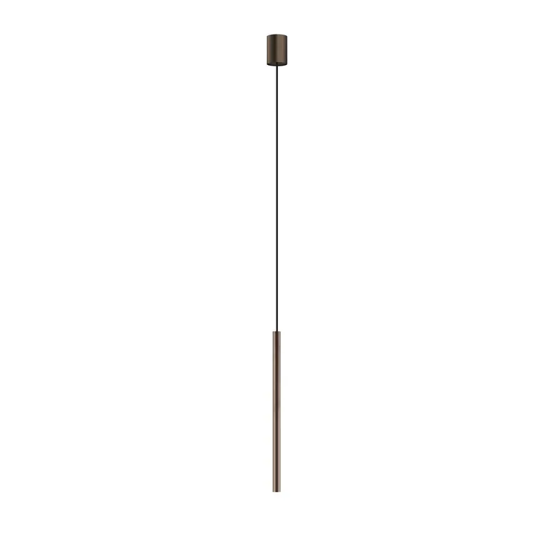 Moderne Pendelleuchte Braun matt G9 Ø 2,5 cm Metall Geprüft