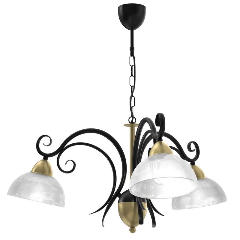 Direkt Vom Hersteller Hängelampe Glas Metall Landhaus B:74 cm E27 blendarm
