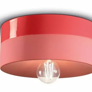 Deckenlampe Keramik E27 rund Ø 25 cm Koralle ENRICO Schneller Versand