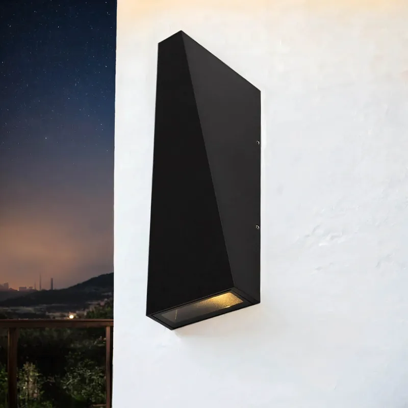 Wandleuchte außen LED Metall Up Down 20 cm hoch IP54 Preisreduziert