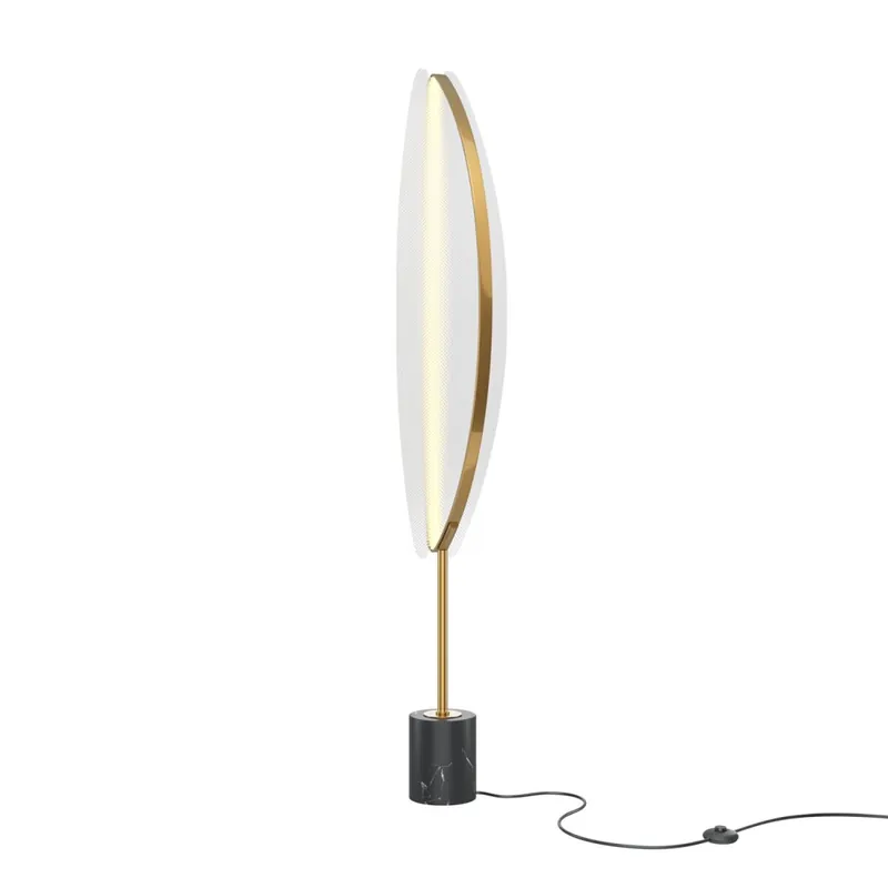 Stehlampe LED dimmbar Aluminium 158 cm in Messing EVA Günstig