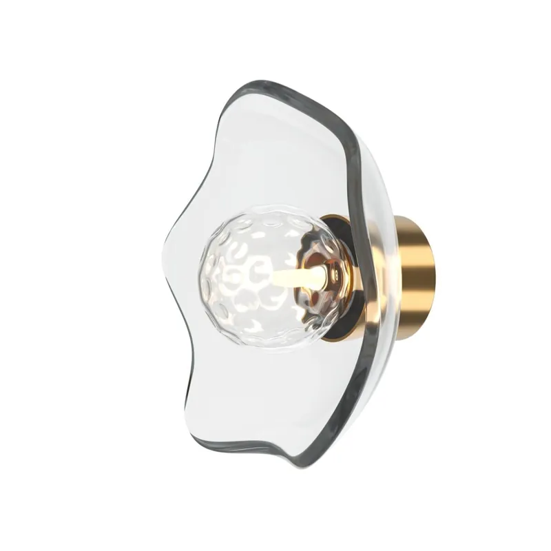 Jetzt Kaufen Wandlampe Metall Glas in Messing G9 Modern NILS