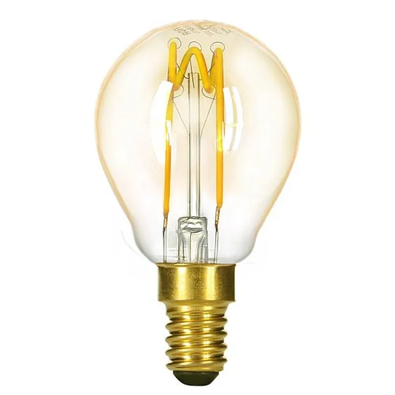 Geprüft LED Edison Lampe E14 warmweißes Licht 1800 K dimmbar - LM137