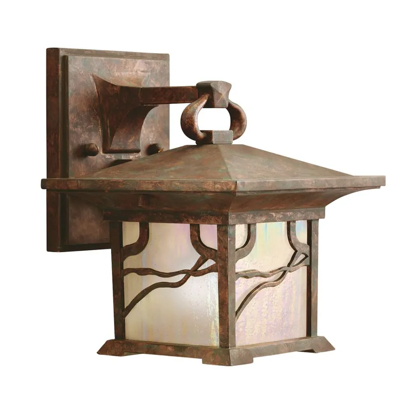 Bestpreis Wandleuchte außen E27 IP44 H: 20,6 cm Kupfer antik Vintage