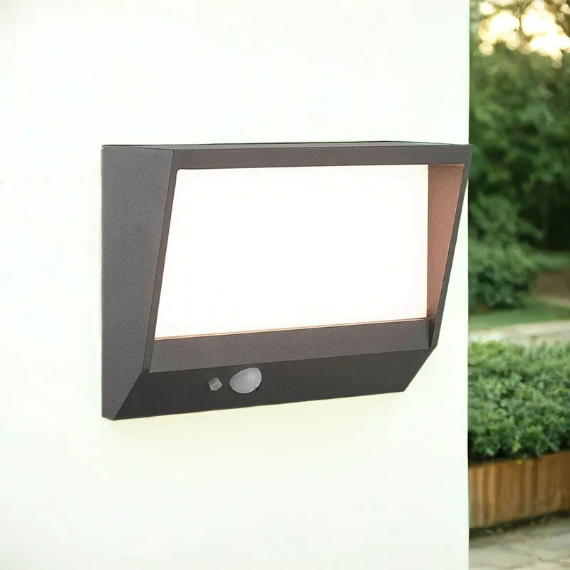 Solange Der Vorrat Reicht LED Solarleuchte Außen Aluminium IP54 Bewegungsmelder